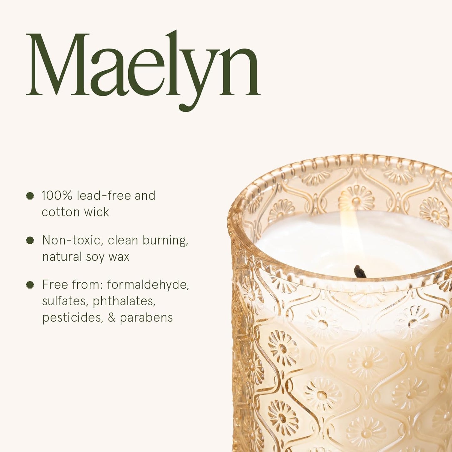 LA JOLIE MUSE Fall Candle | Vanilla Bomb Candle –Vanilla, Lemon Zest & Patchouli | 6 oz Cotton Wick | Natural Soy Wax | 40 Hours Clean Burn | Gift-Ready for Autumn Hosting | Seasonal Home Décor