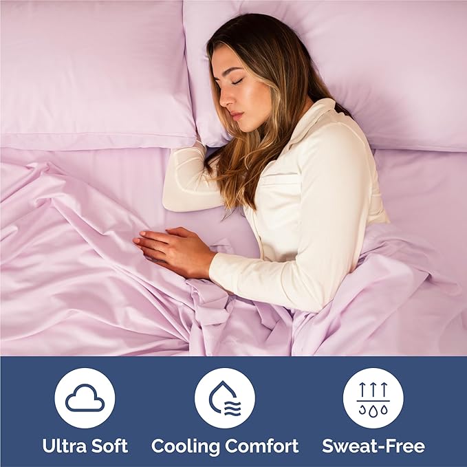 Split King Size 5 Piece Sheet Set - Comfy Breathable & Cooling Bed Sheets Set - Hotel Luxury Bedding for Women, Men, Kids, Teens, Boys & Girls - Deep Pockets and Wrinkle Free - Oeko-Tex - Light Pink