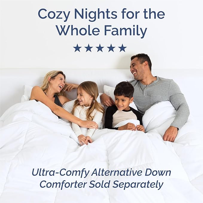 Split King Size 5 Piece Sheet Set - Comfy Breathable & Cooling Bed Sheets Set - Hotel Luxury Bedding for Women, Men, Kids, Teens, Boys & Girls - Deep Pockets, Soft, Wrinkle Free - Oeko-Tex - Off White