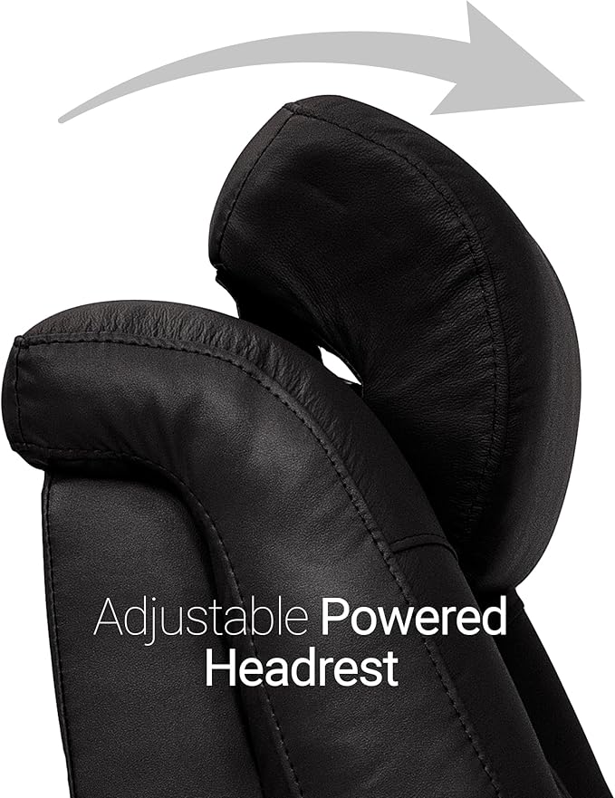 Seatcraft Diamante - Home Theater Seating - Living Room - Power Recline - Italian Leather - Powered Headrests - Cupholders - USB Charging - Ambient Lighting - Arm Storage, Black/Tan Oak, Row of 5