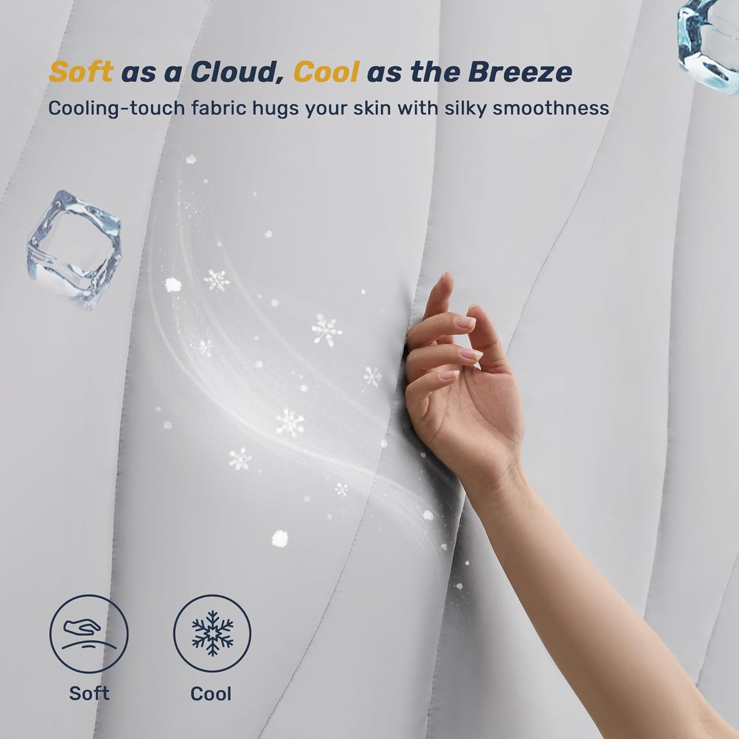 Waterproof Cooling Mattress Pad Twin, Cooling Mattress Protector for Hot Sleepers, 5-Layers Noiseless Washable Mattress Cover with 8"-21" Deep Pocket (Light Grey, 39x75)