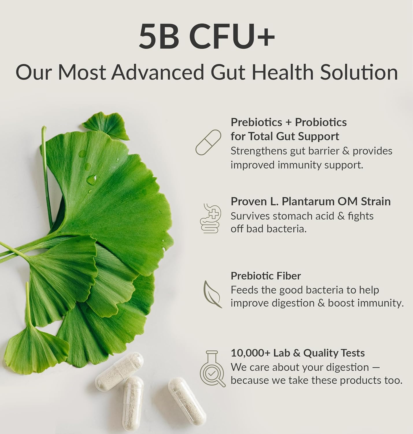 BiOptimizers Probiotic Breakthrough – Lactobacillus Plantarum OM Probiotics & Prebiotics Health Supplement for Gut, Digestive & Immune Support Probiotics for Women Men Elderly– 30 Vegan Capsules