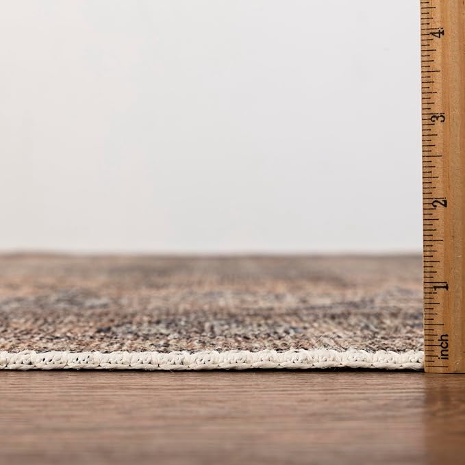 Keen Home Design 2x7 Rug - Machine Washable Runner Rug with Non-Slip Backing, Ideal for Hallway, Entryway, Kitchen, Laundry Room - Vintage, Easy Clean, Durable, Low Pile - (2'6" x 7')