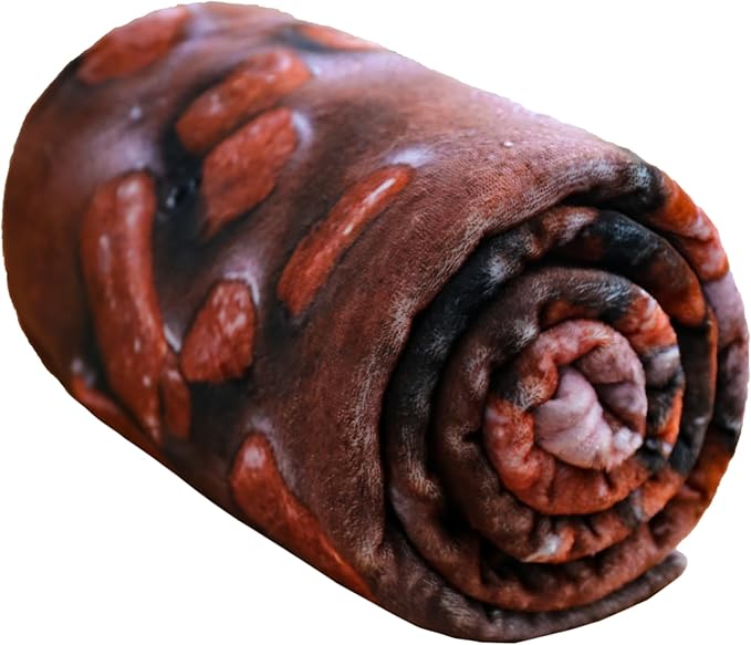 Vessia Chocolate Donuts Printed Throw Blanket, Realistic Funny Food Blanket for Adults and Kids, 300GSM Soft Giant Donuts Throw for Couch, Sofa, Bed, Fun Gifts for Boys, Girls, 60 inches