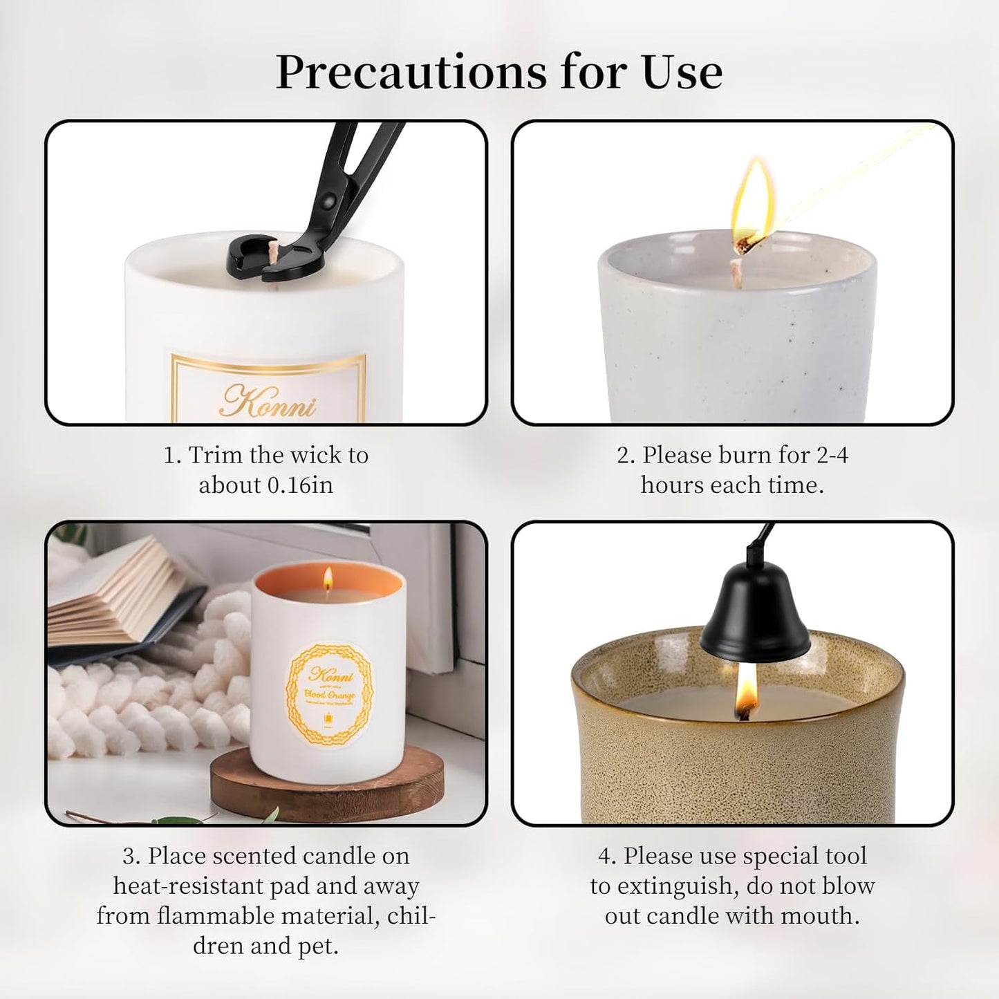 Scented Candle, 9oz White Soy Candles, Lavender Scented Candles for Women & Men, Long-Lasting Aromatherapy Jar Candle Wax for Home, Bathroom, Non Toxic Candle Gift (Ceramic Cup 7)