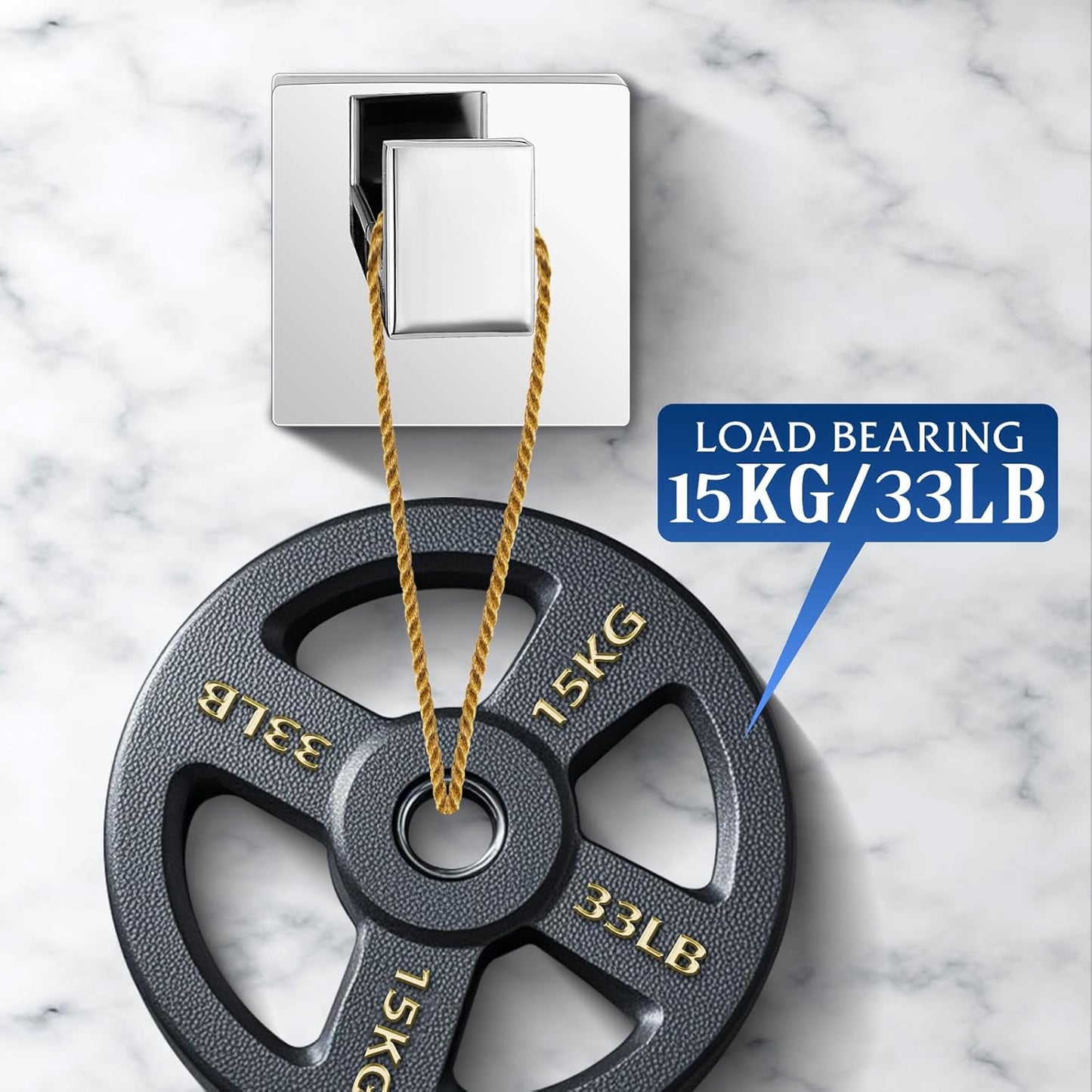 Towel Hooks for Bathrooms, Heavy Duty Wall Mounted Stainless Steel Modern Hook, 4 Pack – Ideal for Hanging Towels, Robes, Coats, in Kitchen, Bedroom, Bathroom, or Hotel (2, Chrome Polished)