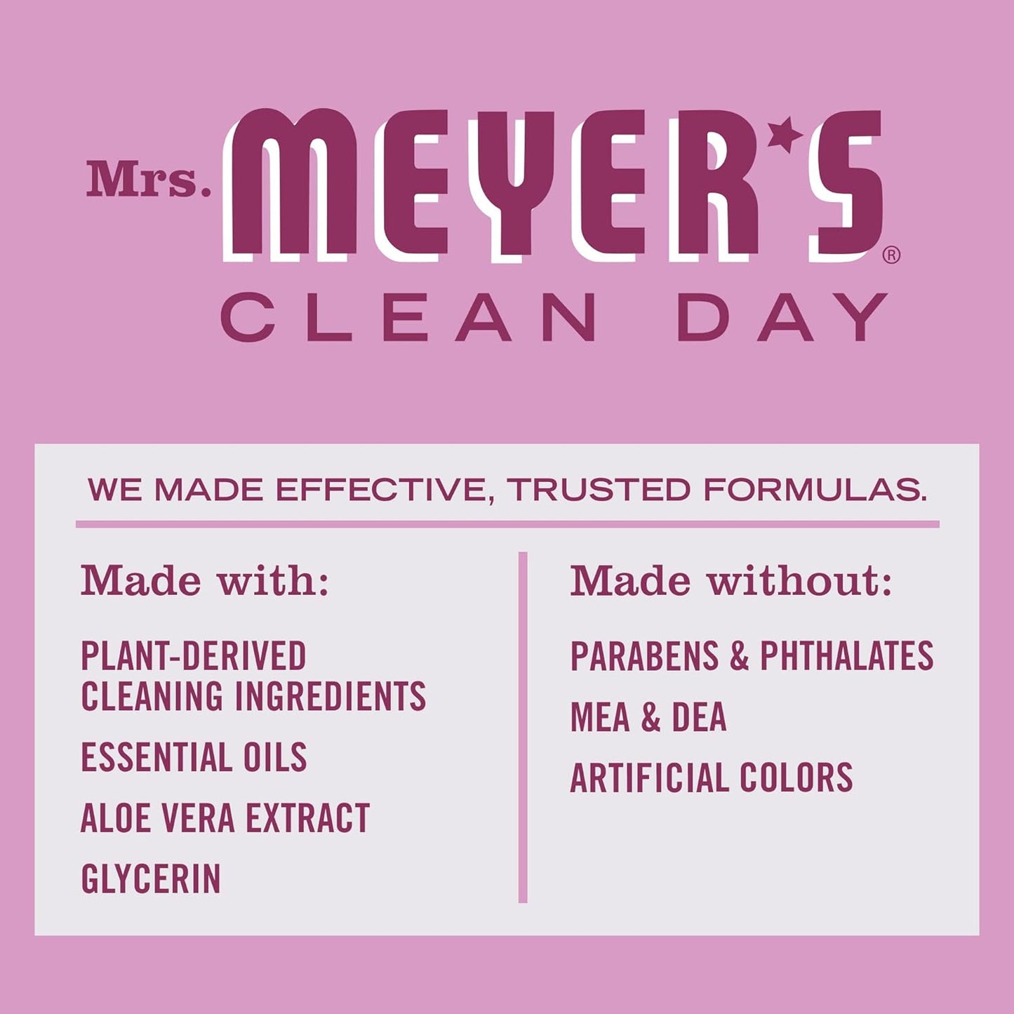 MRS. MEYER'S CLEAN DAY Liquid Dish Soap, Biodegradable Formula, Peony, 16 fl. oz