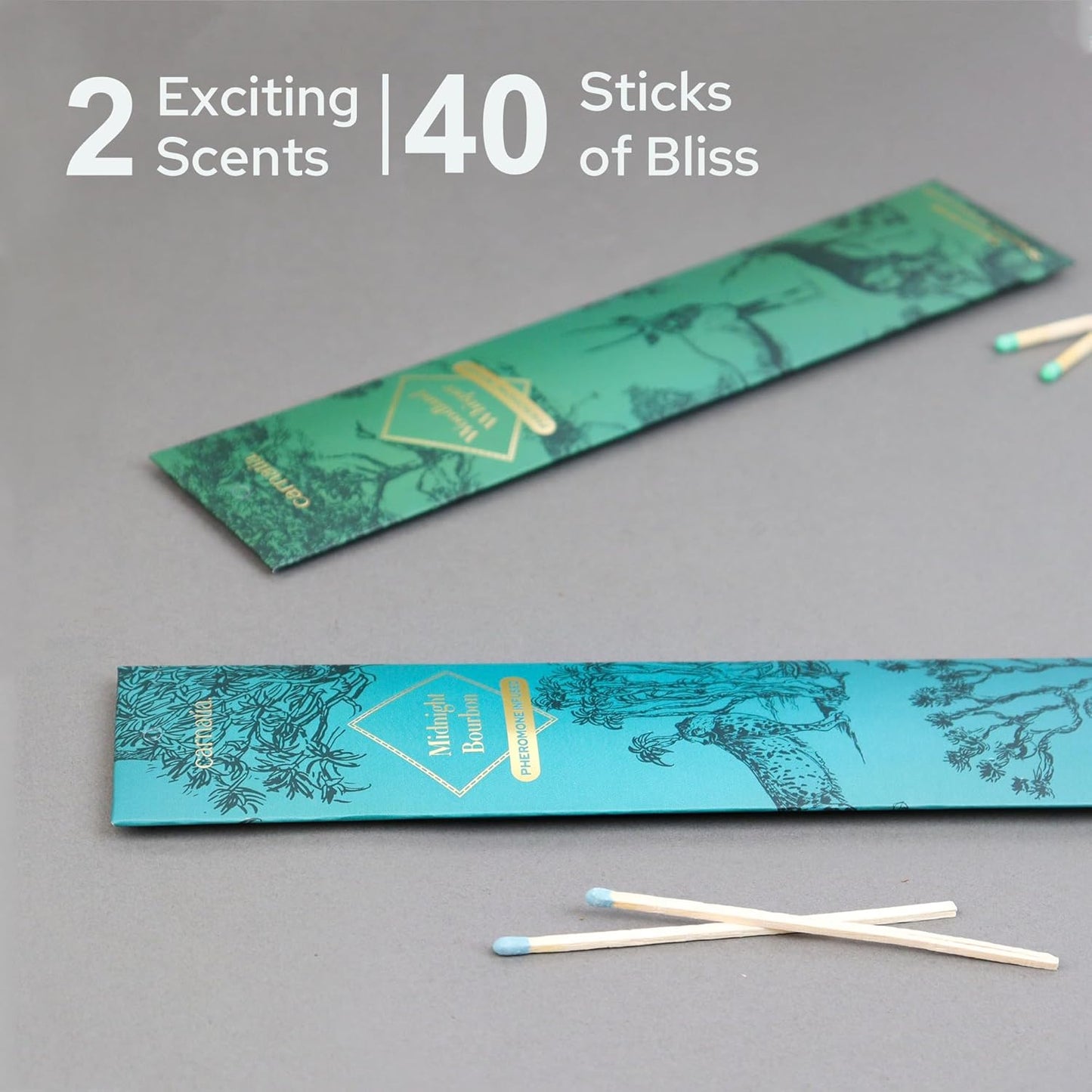 Carnatia Man Cave Incense Set – 2 Intense, Pheromone-Infused Scents | Rugged, Long-Lasting Aromas for Power, Focus & Elevated Vibe!