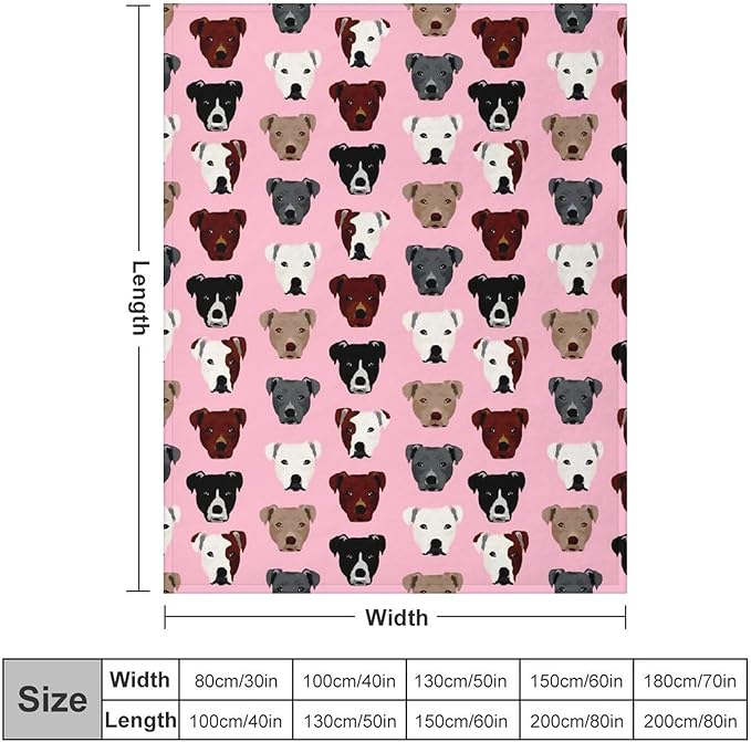 Throw Blanket for Teens Boys Girls and Adults Soft Warm Cozy Funny Midweight Food Flannel Blankets for Couch Sofa Bed Camping Travel Home Decor 50" X 60" (Dog, Custom)