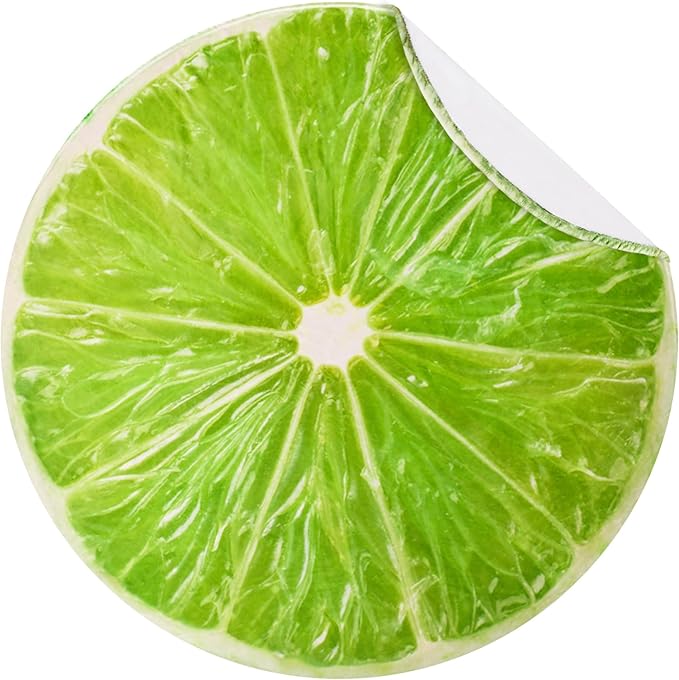 Vessia Lime Throw Blanket, Realistic Funny Food Blanket for Adults and Kids, 300GSM Soft Throw for Couch, Sofa, Bed, Fun Home Decor for All Seasons, 60 inches