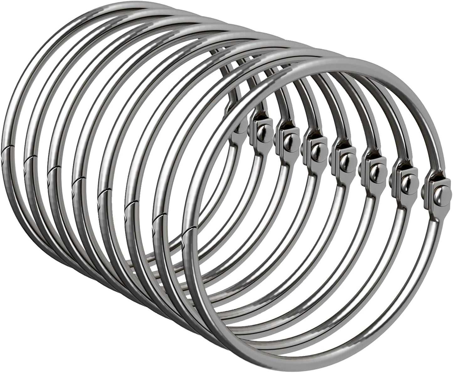 Shower Curtain Rings, Bathway Shower Curtain Hooks Anti-Drop Shower Rings for Curtain, Metal Shower Curtain Rings Rust Proof, Chrome Shower Hooks for Shower Curtain Rod, Shower Rod Hook 12Pcs