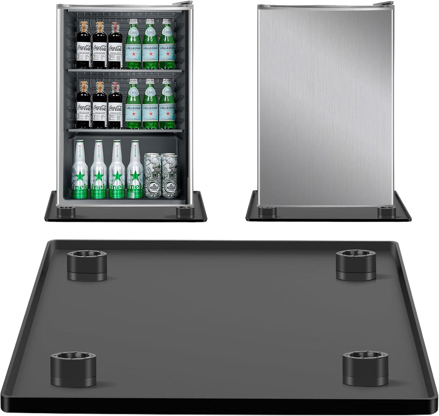 Mini Fridge Mat with 4 Base Raisers (24''x 24'')