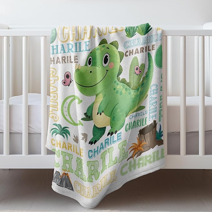 Ship Next Day, Personalized Baby Blankets - Printed in USA, Custom Name Blanket, Baby Blanket with Name, Ultra-Soft Cozy Fleece Blankets, Gifts for Baby Newborn Toddlers Boys & Girls Kids