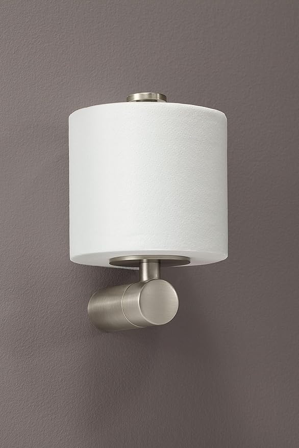 Moen YB0409BN Single Post Modern Toilet Paper Holder, Brushed Nickel