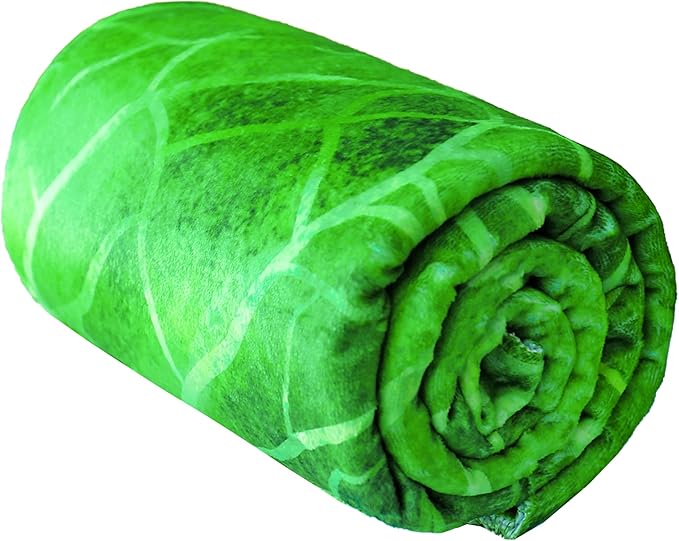 Vessia Lettuce Throw Blanket, Realistic Funny Food Blanket for Adults and Kids, 300GSM Giant Soft Vegetable Throw for Couch, Sofa, Bed, Fun Cozy Cabbage Home Decor for All Seasons, 60 inches