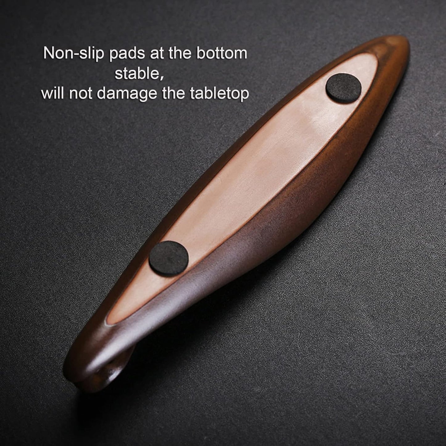 9" Length Incense Stick Holder with 3 Holes, White Porcelain Incense Tray Ash Cather for Spa, Meditation Room, Yoga, Home, Office (Brown)