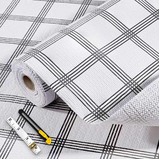 Drawer and Shelf Liner, Non-Adhesive Kitchen Cabinet Liners, Non Slip Shelf Paper Waterproof Washable Thickened for Dresser Pantry Shelve Bathroom Protector