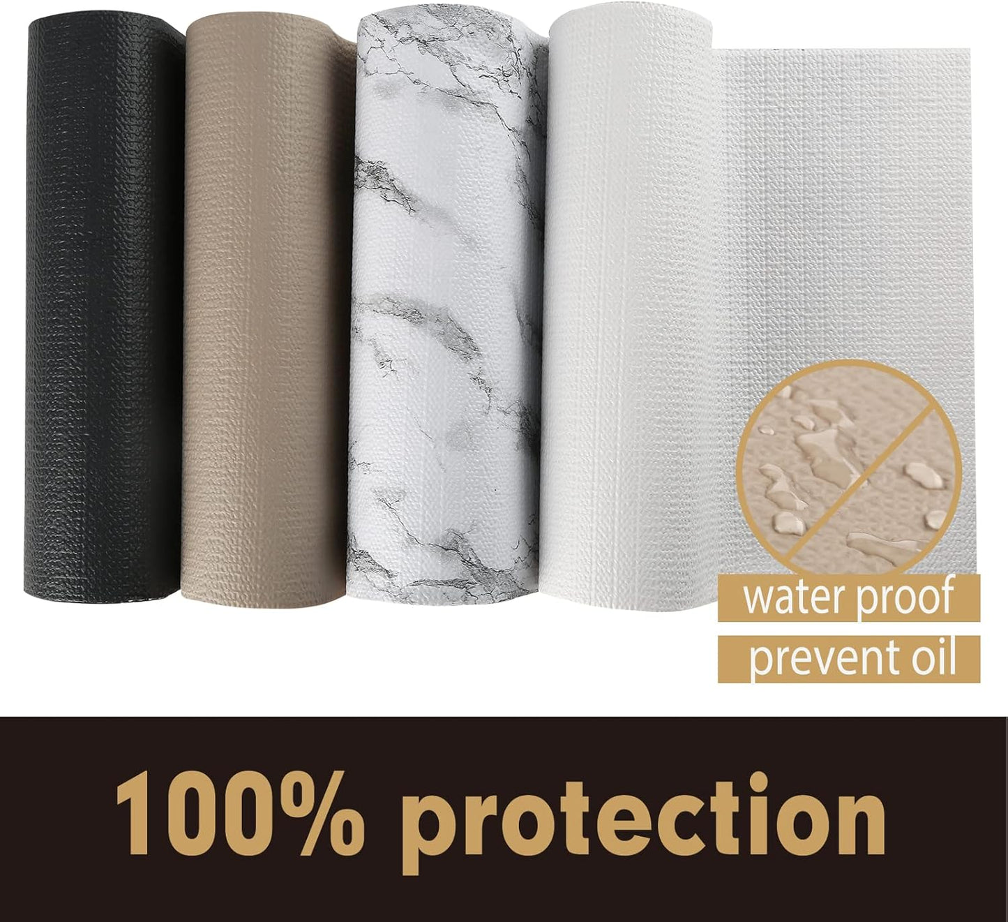 Premium Drawer and Shelf Liner for Cabinet, Non Adhesive Liner for Kitchen, Strong Grip Non Slip Shelf Liners for Kitchen Cabinets, Storage, Drawers, Shelves, Kitchenware and Tableware (Beige)