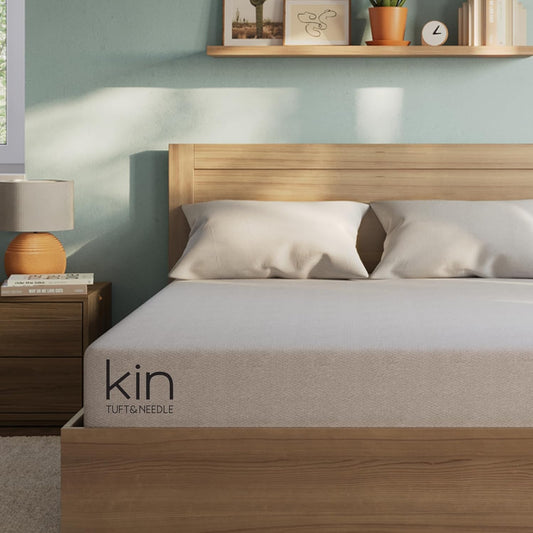 Kin By Tuft & Needle Medium Firm 10" Full Adaptive Foam Mattress in a Box, Cooling Pressure Relief, Balanced Support, 100 Night Trial, Fiberglass-Free, CertiPUR-US, 10-Year Limited Warranty