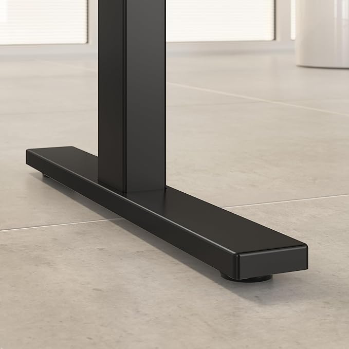 Bush Business Furniture 72-inch Electric Height Adjustable Standing Desk, Ergonomic Sit-Stand Computer Table for Home and Professional Office, Move 60 Series, Platinum Gray with Black Base