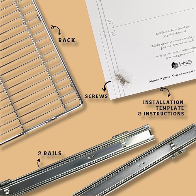 HOLDN’ STORAGE Pull Out Cabinet Organizer, Heavy Duty Caddy w/Lifetime Limited Warranty -24”W x 21”D - Requires At Least 25-1/4” Cabinet Opening, Steel Metal Cabinet Drawers Slide Out, Chrome