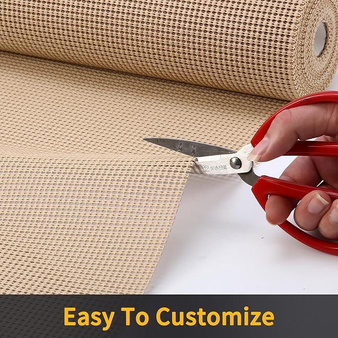 iwtmm Drawer Shelf and Cabinet Liners Non-Adhesive Extra Strong Grip - Keep Items in Place for Kitchen, Bathroom, Office & Wardrobe, Heavy Duty Anti-Slip Liners for Cabinets, Cupboards, Drawers