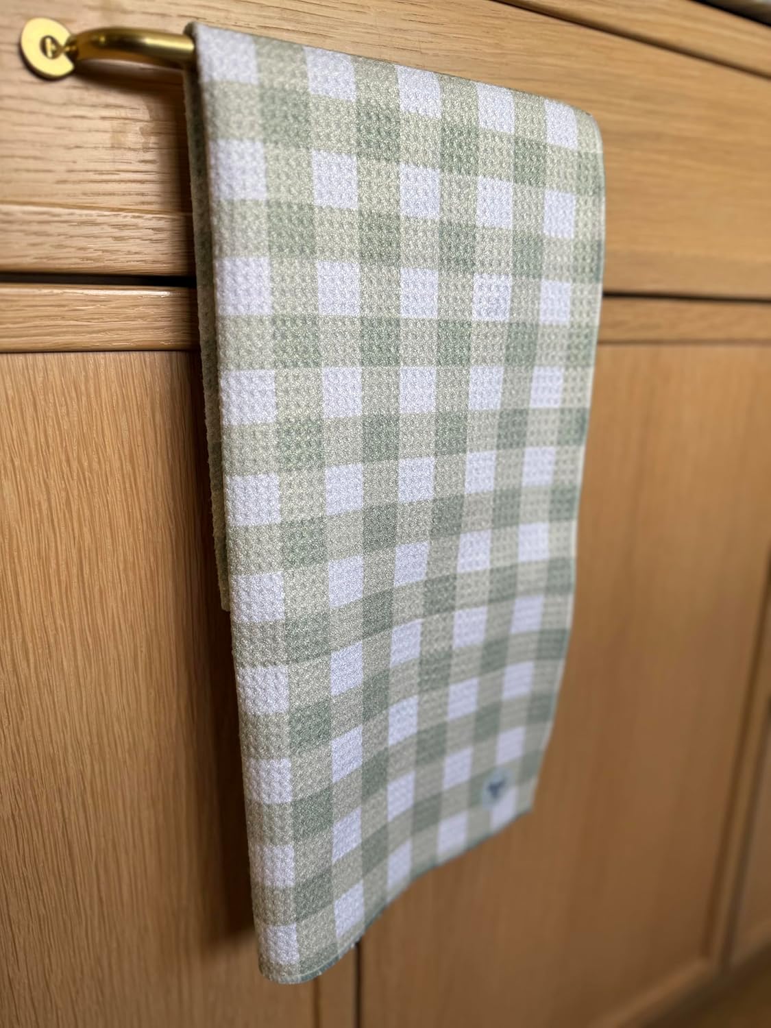 2 Pack || Double Sided|| Not Your Ordinary Kitchen Towels || Dish Towels || Quick Dry || Waffle Weave Microfiber || Designer Prints || Highly Absorbent || Hanging Hook (Mint Christmas)