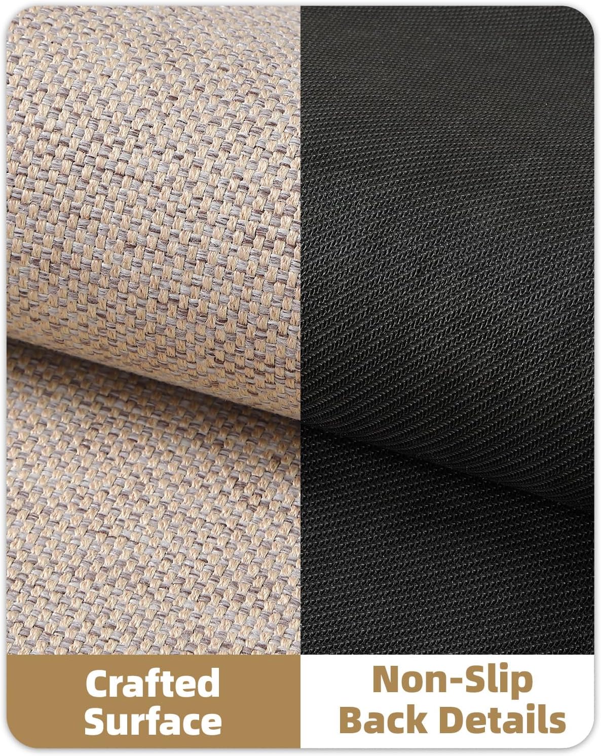 Color&Geometry Front Door Mat Indoor 21"x31", Ultra Non Slip Rubber Backed Dirt Trapper, Low Profile Thin Washable, Easy Clean Entry Entryway Rug Door Mat Indoor Entrance, Khaki (Fold)