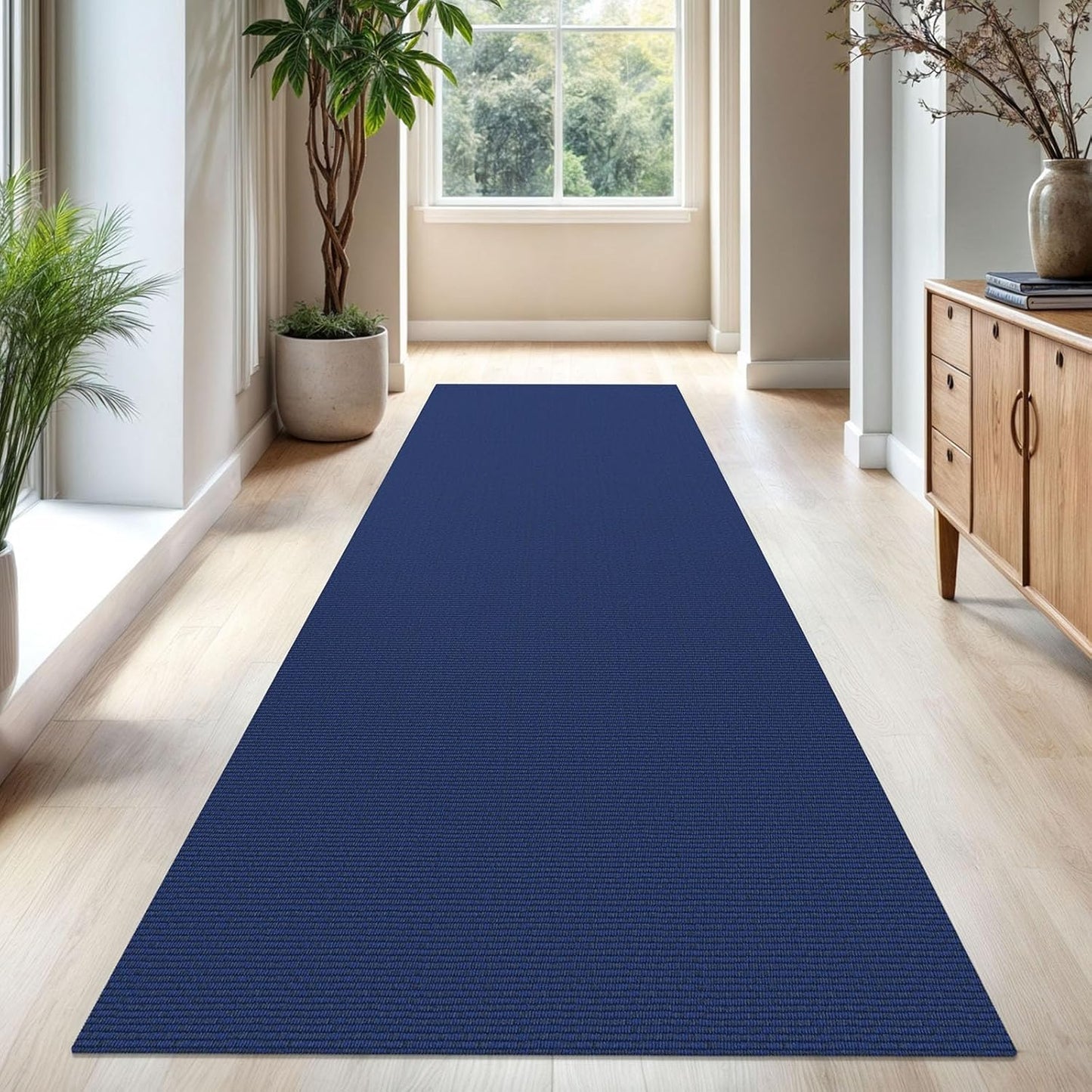 KOZYFLY Washable Runner Rug 3x10 ft Hallway Kitchen Runner Rugs with Rubber Backing Bobo Entryway Runner Indoor, Long Carpet Runners for Hall Kitchen Entryway, Royal Blue