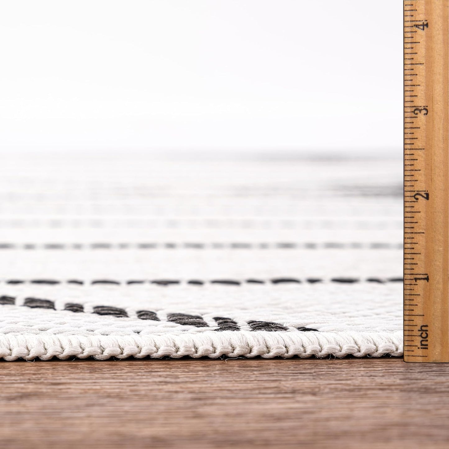 Keen Home Design Terrace Outdoor Round Rug - 5ft Round Washable Indoor/Outdoor Rug for Patio, Kitchen, Balcony, Beach, Garden, Deck and Porch, Size: 5'3" Round