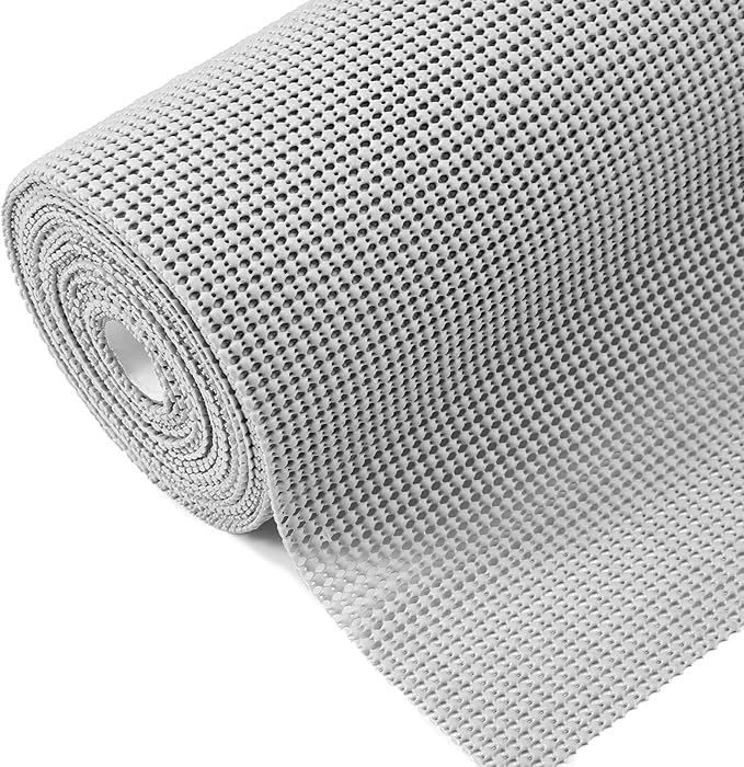 iwtmm Drawer Shelf and Cabinet Liners Non-Adhesive Extra Strong Grip - Keep Items in Place for Kitchen, Bathroom, Office & Wardrobe, Heavy Duty Anti-Slip Liners for Cabinets, Cupboards, Drawers