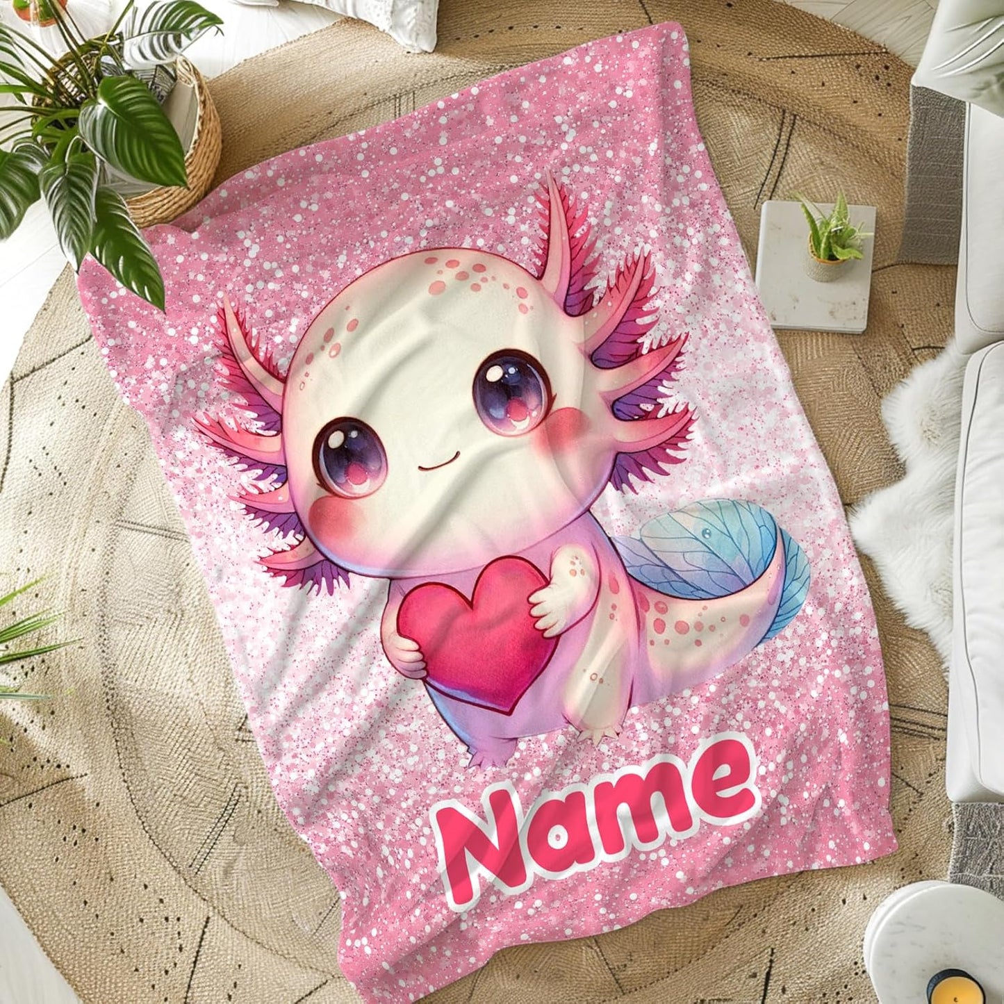 Kids Girls Blanket Personalized Blanket for Women Gift for Birthday, Soft Cute Warm Lightweight Throw for Bed Living Room Home Decor