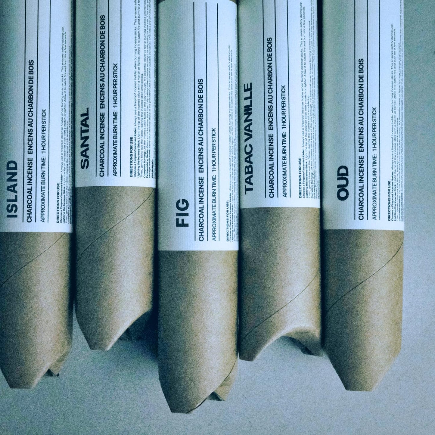 Tabac Vanille Coreless Pure Incense Sticks, Artisan-Crafted Niche Scent, Exclusive Low-Smoke Bamboo Charcoal Formula, Clean-Burning, 1-Hour Burn Time, 20 Sticks