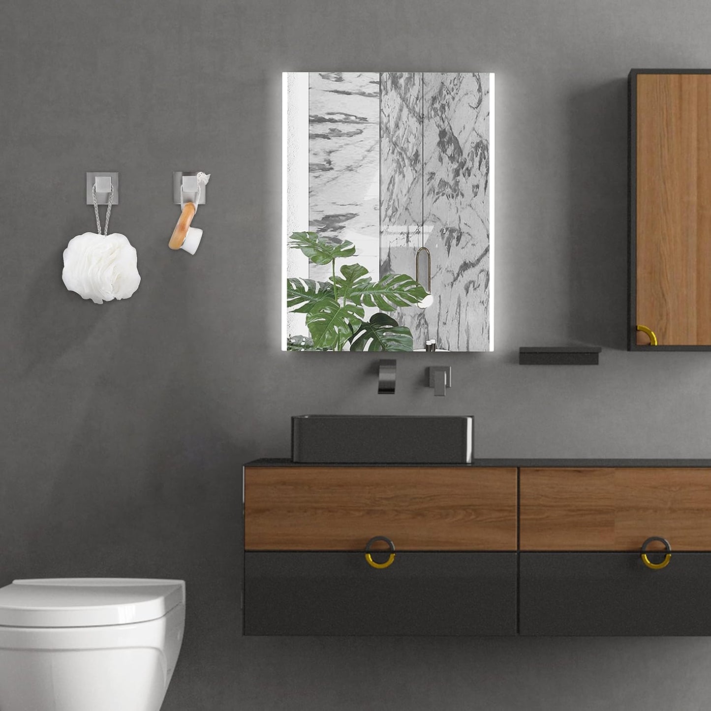 Nolimas Bathroom Towel Hook SUS304 Stainless Steel Square Clothes Coat Robe Hooks Cabinet Closet Door Sponges Hanger for Bath Kitchen Garage,Heavy Duty Wall Mounted,Brushed Nickel Finish,4pack