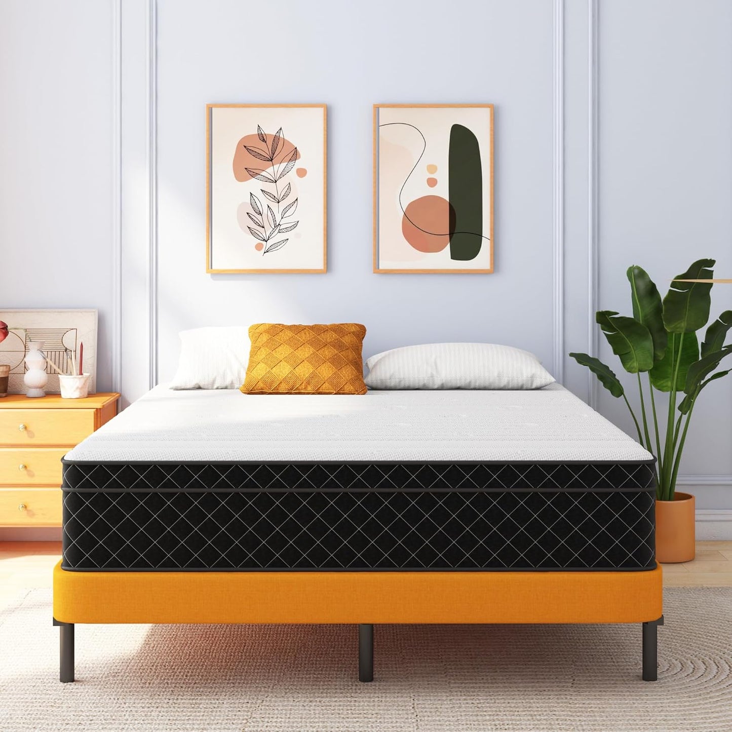 King Mattress 12 Inch Hybrid – Memory Foam & Pocket Springs Bed in a Box, Medium Firm, Cooling Comfort & Pressure Relief, 120-Night Trial