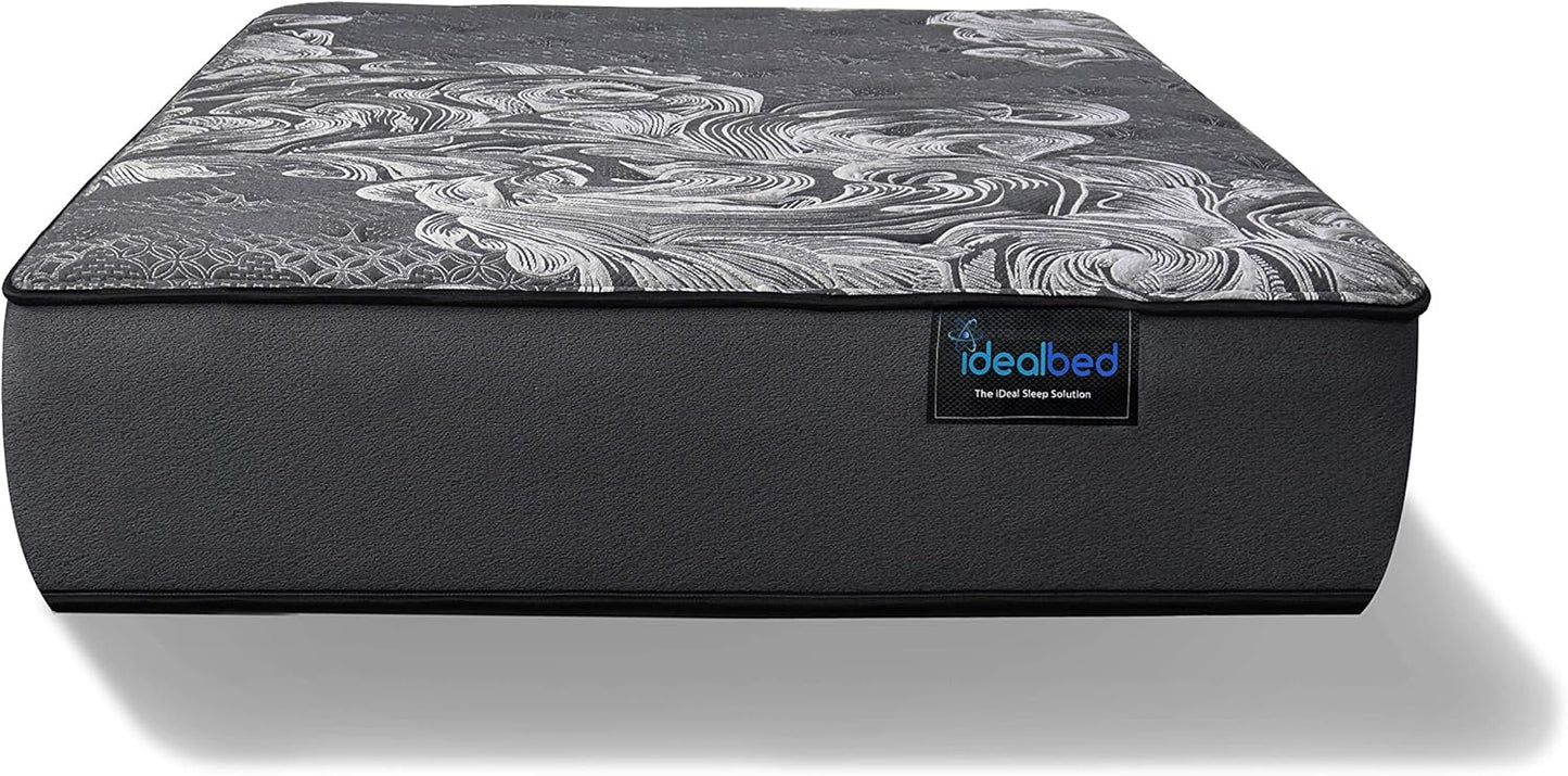 iDealBed Luxe Series Hybrid iQ5 Mattress with Reverie 5D Adjustable Bed Set, Massage, Zero Gravity, Pressure Relief Sleep System (Luxury Plush (Medium Soft Feel), King)