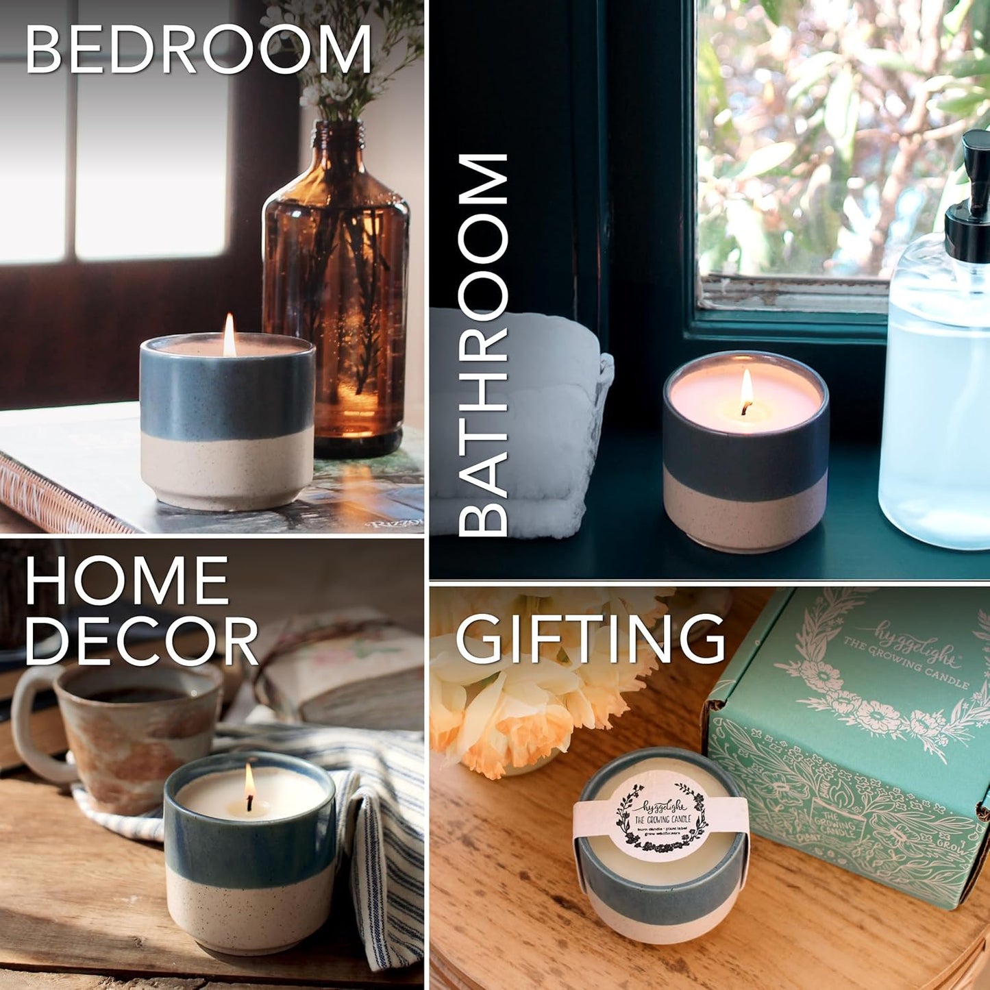 The Growing Candle, Lilac Scented Aromatherapy Candles, 8.5oz Pot, 100% Soy, Willow