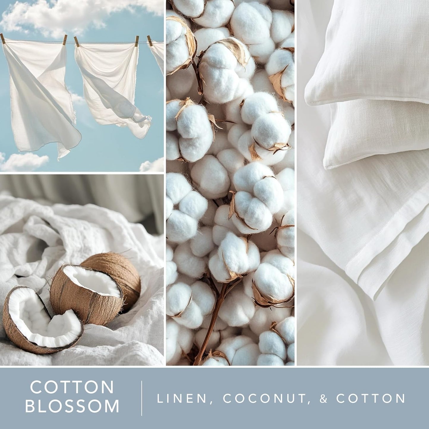 Scentsationals Wax Melts, Wax Cubes Strong Scent - Cotton Blossom - Long Lasting Scented Wax Melts for Warmer, 10oz (24-Cubes)