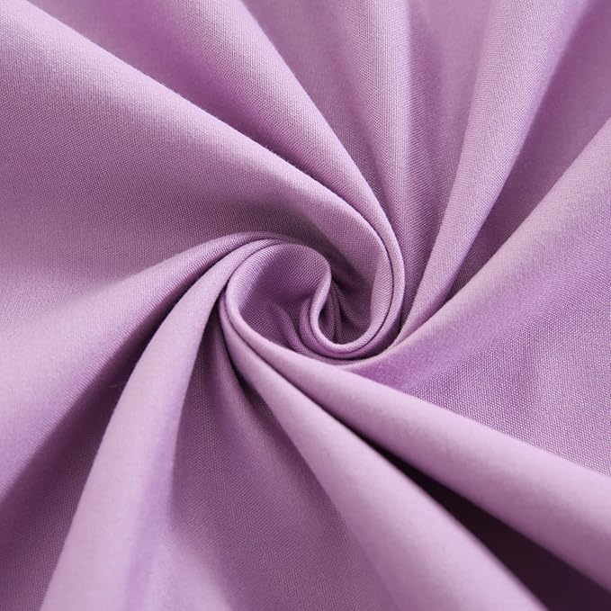 Merryword Lavender Purple Body Pillow Cover 20x54inches Long Pillowcase Ruffled Pillowcases Shabby Chic Ruffled Fringe Decor Body Ruffled Pillow Sham Cute Pillowcase