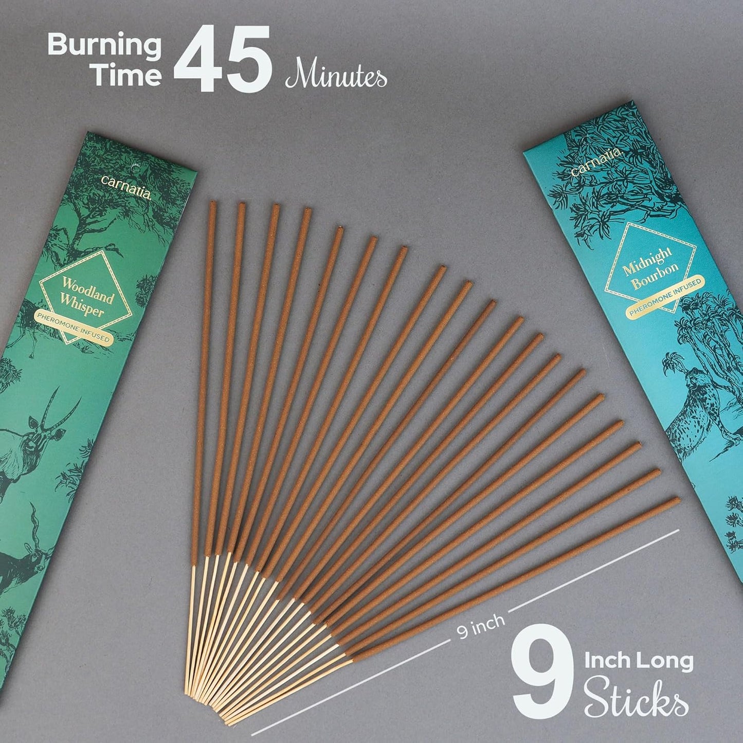 Carnatia Man Cave Incense Set – 2 Intense, Pheromone-Infused Scents | Rugged, Long-Lasting Aromas for Power, Focus & Elevated Vibe!