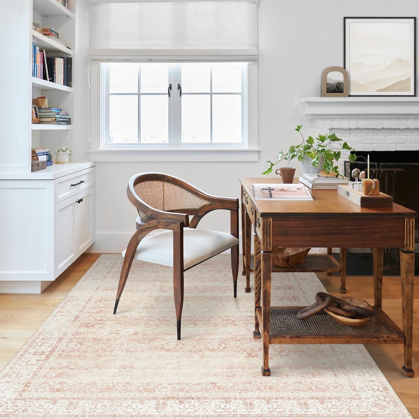 Pink Boho Runner Rugs for Hallway Kitchen Bathroom Washbale Non Slip Cute Bed Side Bedroom Floor Laundry Room Rug Runners,3x7