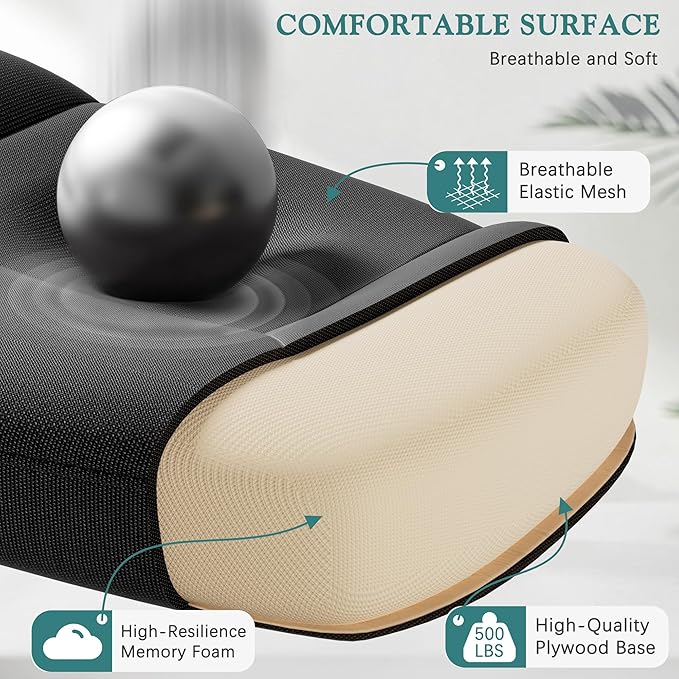 VECELO High Back Ergonomic Office Chair, Big and Tall Mesh Desk Chair with Wheels, Tilt Function, 3D Armrests & Headrest, Lumbar Support, Swivel Rolling Computer Chair for Task, Home Office, Black