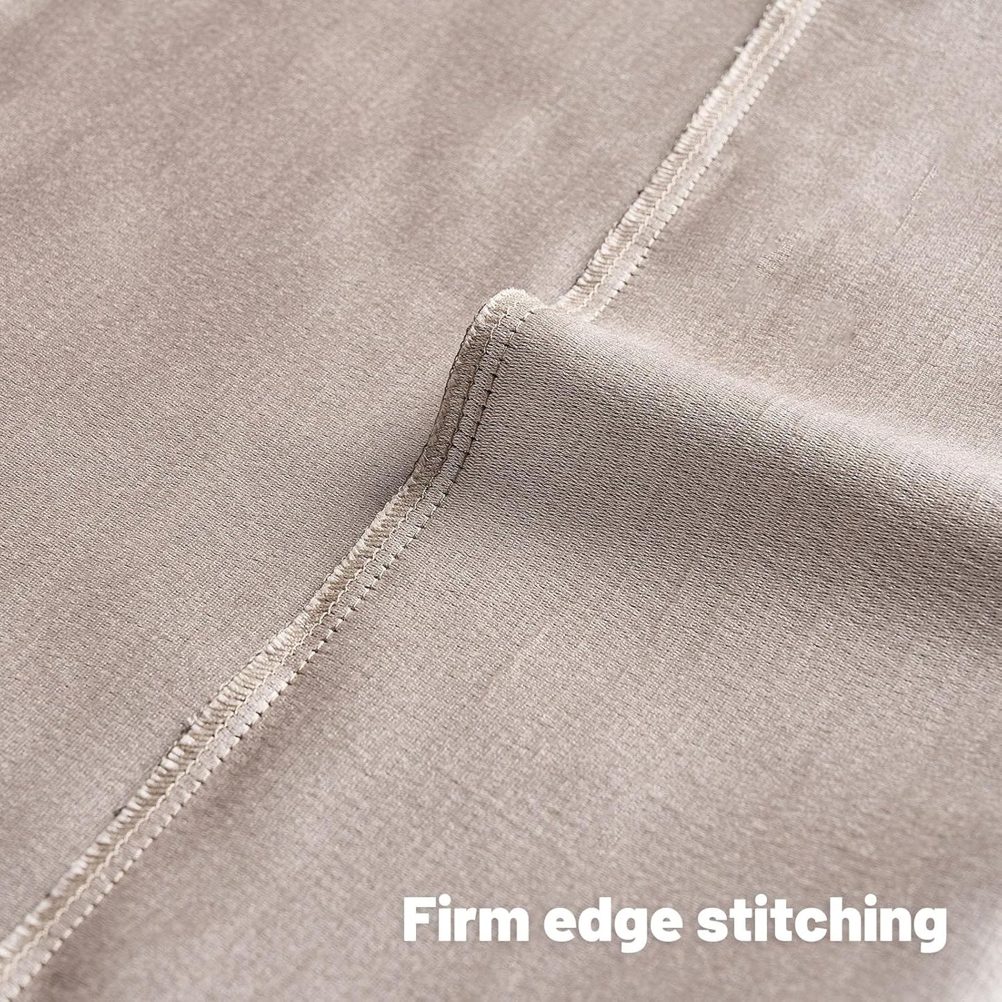 FUTEI Beige Chenille Decorative Throw Pillow Covers 20x20 Inch Set of 2,Soft Embossed Striped Textured Cushion Case,Modern Home Decor for Couch Bed Living Room