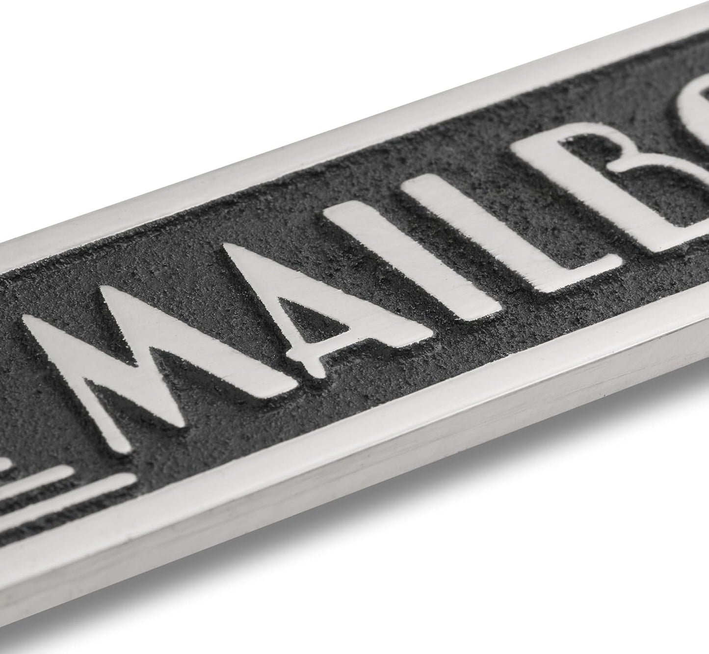 The Metal Foundry Mailbox Metal Door Sign. Art Deco Style Home Décor Accessories Door Or Wall Aluminium Plaque. Handmade In England.