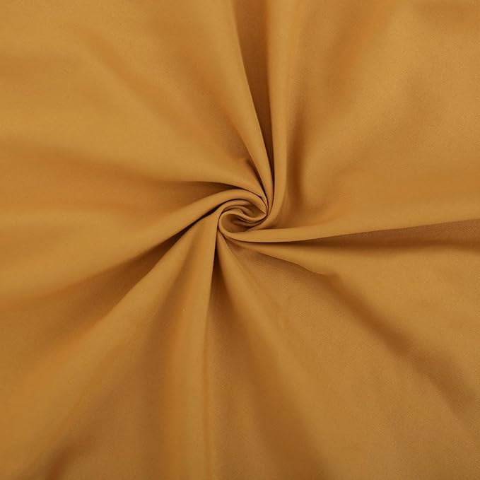 Merryword Mustard Yellow Pillowcases King Pillowcases Set of 2 Ruffle Pillow Shams Cute Pillow Covers Solid Ruffled Fringe Design Yellow Shabby Chic Pillowcases 2 Pack