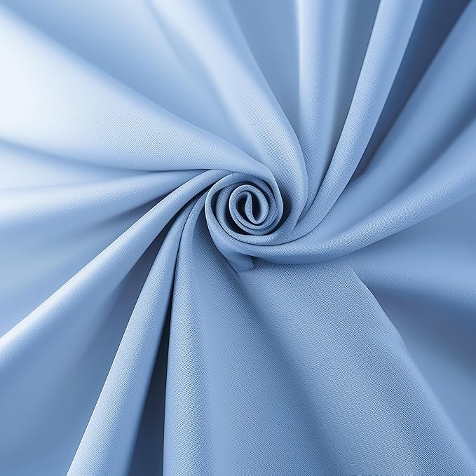 Blue Curtains 63 Inch Length 2 Panels Set Living Room Thermal Blackout Curtains for Bedroom 42 by 63 Grommet 42x63 Curtains