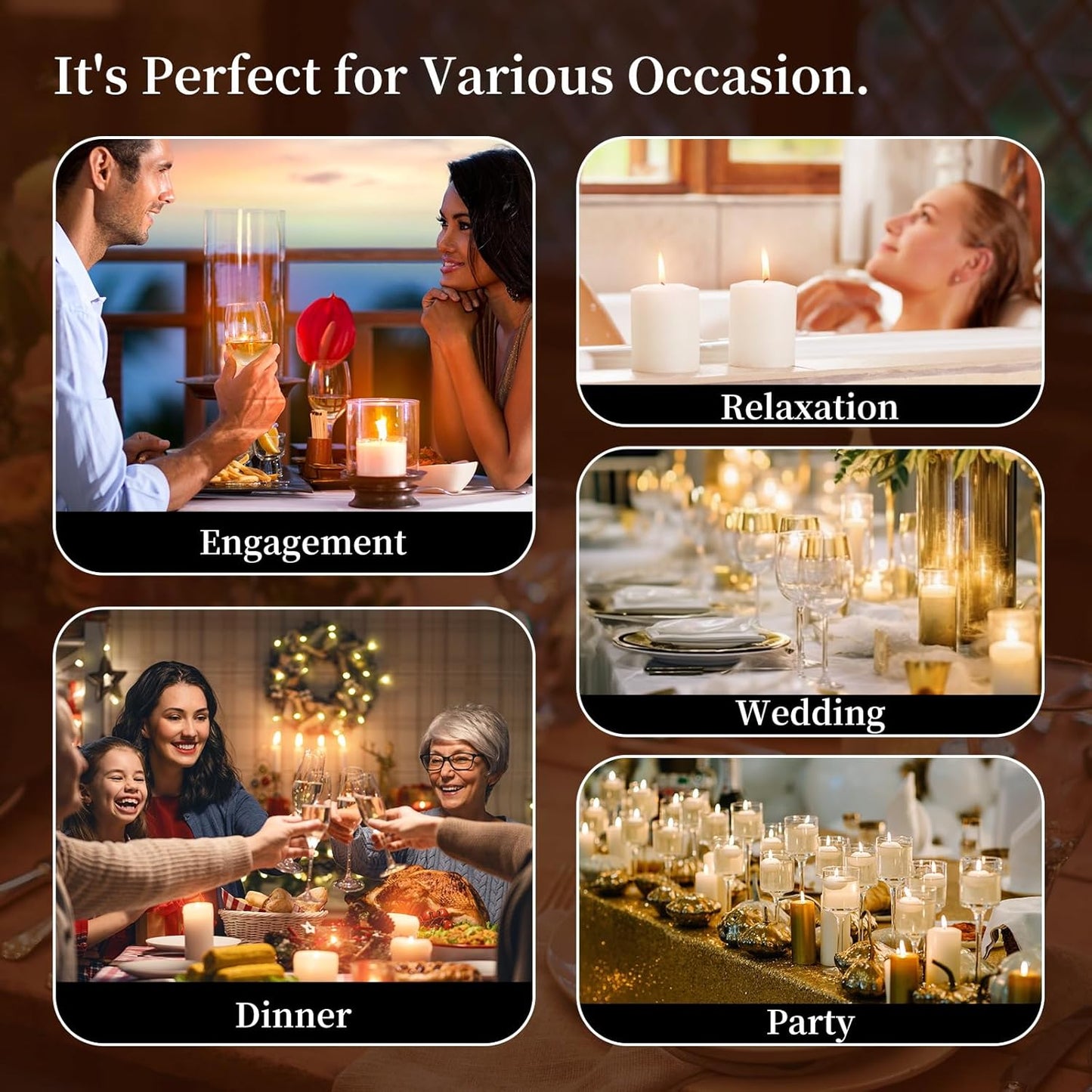 KONNI White Pillar Candles Set of 3, 3"x 6" Unscented Pillar Candles Bulk, 56 Hours Long Burning Candles, Smokeless&Dripless Large Round Candle for Wedding, Home Decoration, Parties, Spas, Dinner