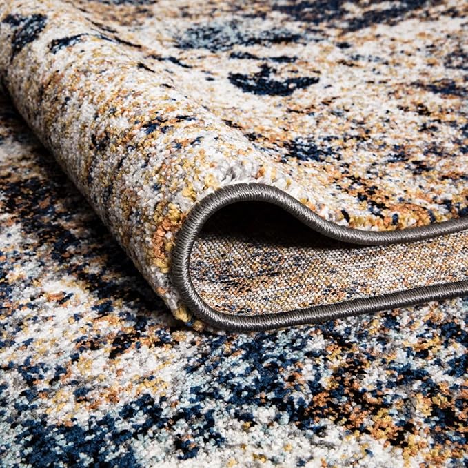 Keen Home Design Area Rugs - 2x18 Non-Shedding, Abstract Rugs for Kitchen, Living Room, Bedroom, Dining Room, Entryway - Size: 2'8" x 18', Multi