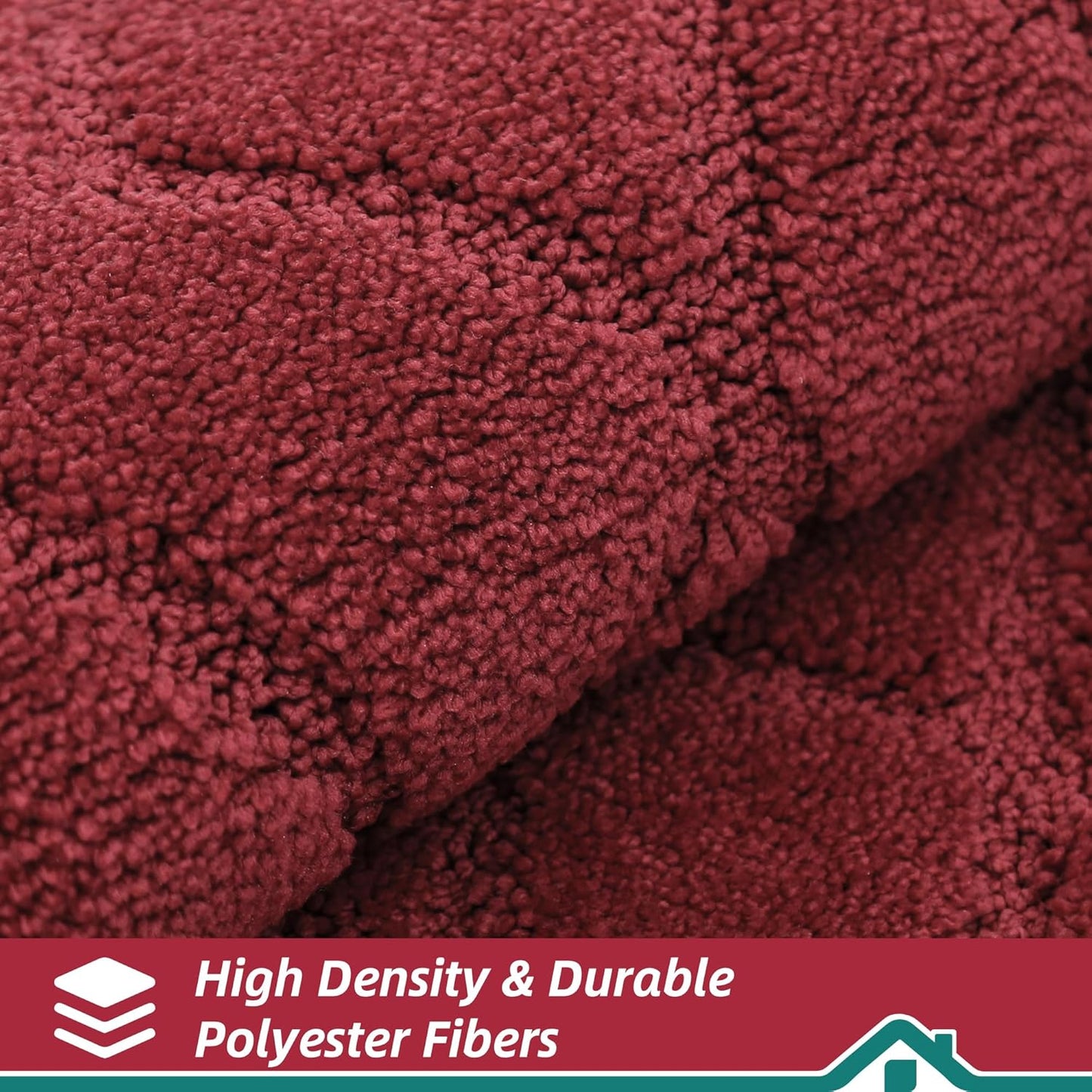 BEQHAUSE Kitchen Runner Rug 20”x59” Washable Non Slip Kitchen Mats for Floor Absorbent Soft Kitchen Rugs for Floor,Sink,Hallway,Laundry,Burgundy Red