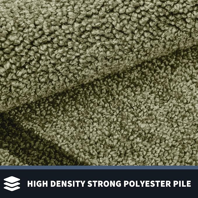 PURRUGS Dirt Trapping Door Mat 32" x 48", Non-Slip/Skid Machine Washable Entryway Rug, Shoes Scraper, Area Rug, Super Absorbent Welcome Mat for Muddy Wet Shoes and Paws, Budding Green & Sage Green